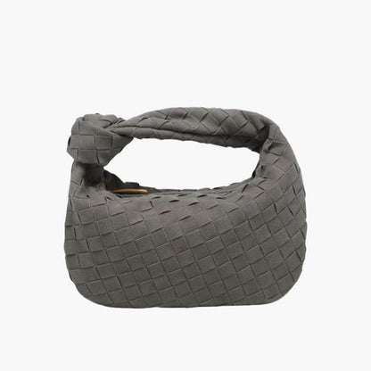 Limnick – Women's Mini Suede Shoulder Bag with Woven Knot Design