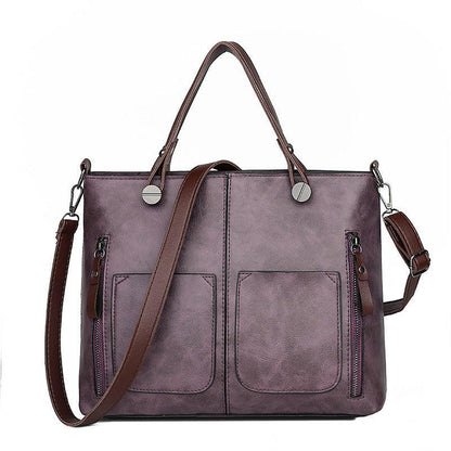 Limnick – Women's Vintage PU Leather Shoulder Bag with Adjustable Crossbody Strap