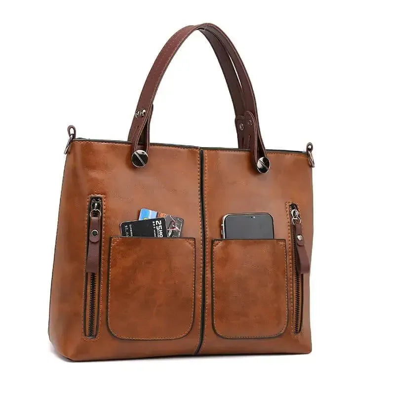 Limnick – Women's Vintage PU Leather Shoulder Bag with Adjustable Crossbody Strap