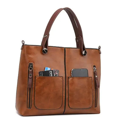Limnick – Women's Vintage PU Leather Shoulder Bag with Adjustable Crossbody Strap